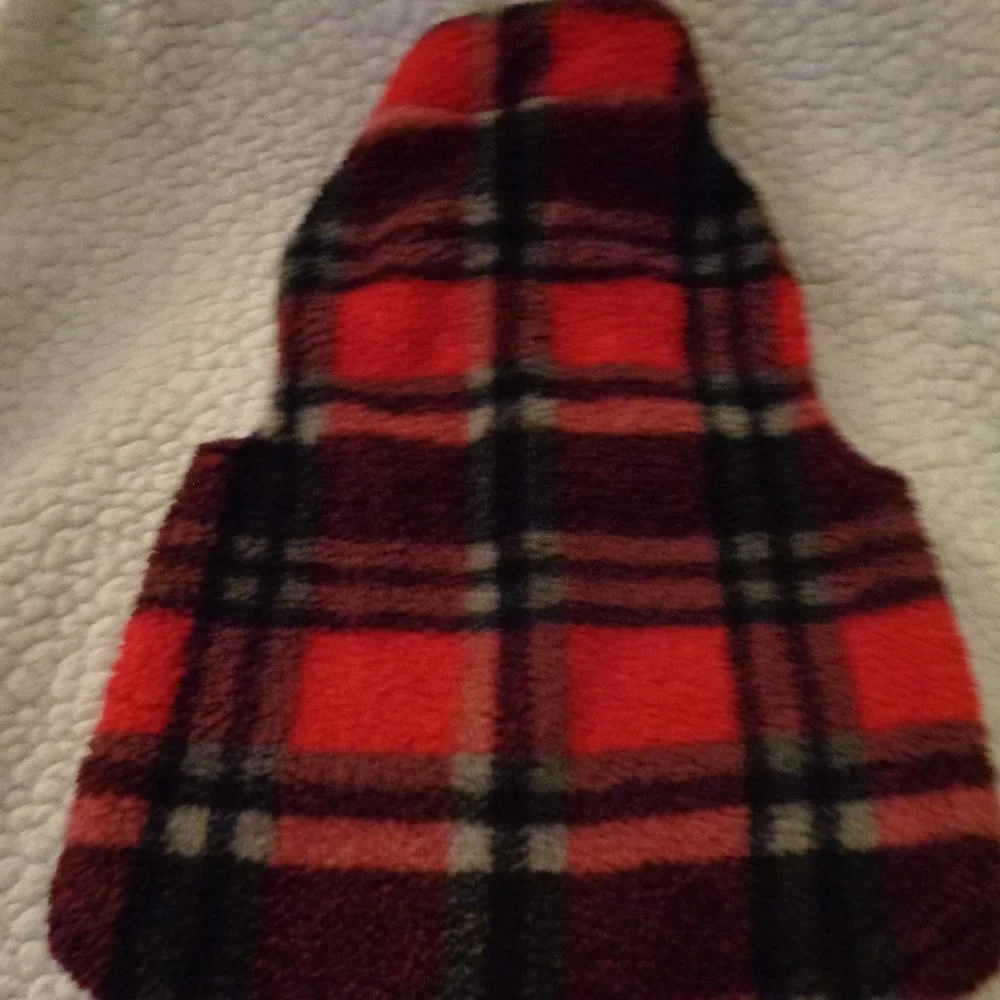 Plaid Dog Shirt Size Large